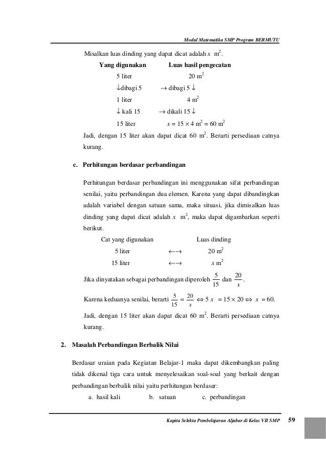 Contoh Soal Aljabar Dan Penyelesaiannya Kelas 7