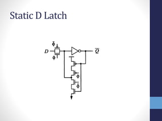 Static D Latch
 