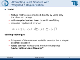 Latent factor models for Collaborative Filtering | PDF