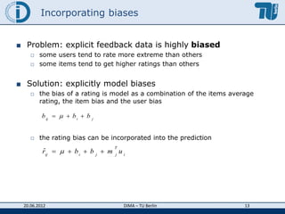 Latent factor models for Collaborative Filtering | PDF