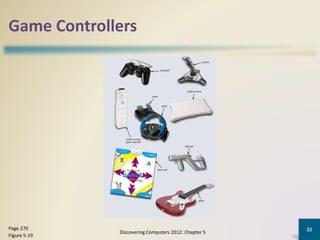 Game Controllers
Discovering Computers 2012: Chapter 5
22Page 270
Figure 5-19
 