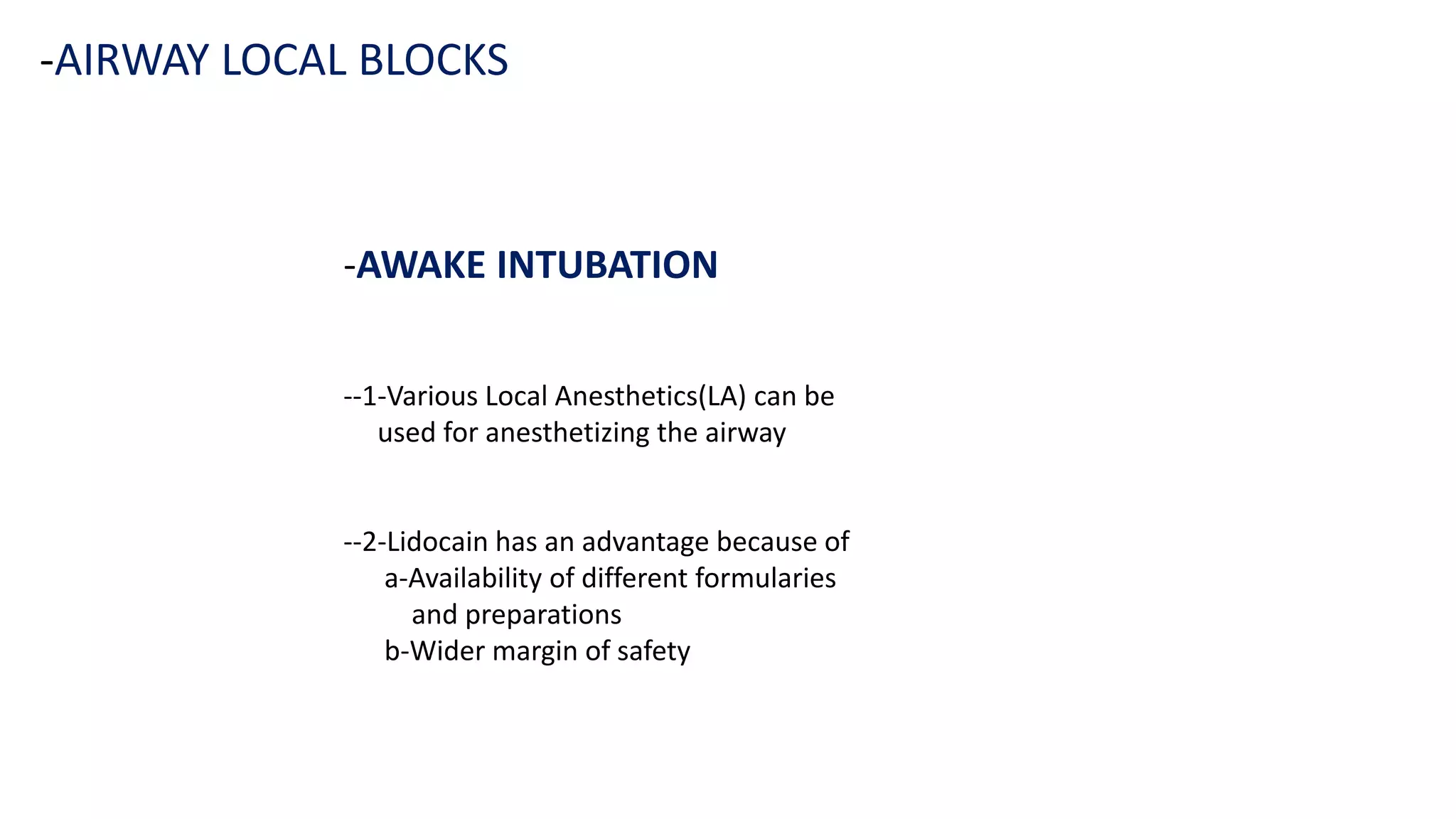 airway local blocks-Anesthesia | PPT
