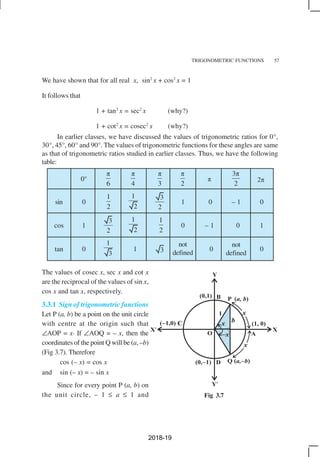 maths TRIGONOMETRIC FUNCTIONS | PDF