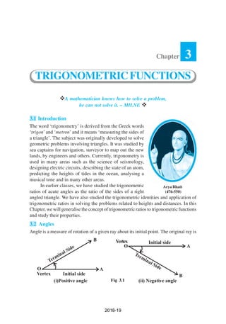 maths TRIGONOMETRIC FUNCTIONS | PDF