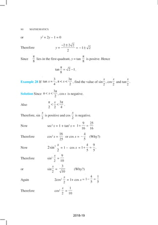 Maths Trigonometric Functions Pdf Maths Trigonometric Functions Pdf