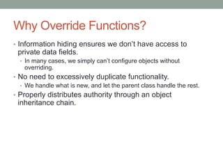 2CPP12 - Method Overriding | PPT