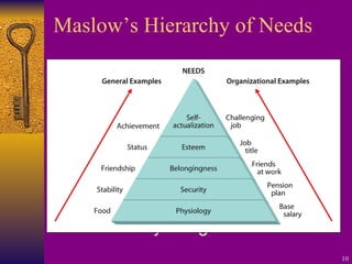 Maslow’s Hierarchy of Needs Physiological 