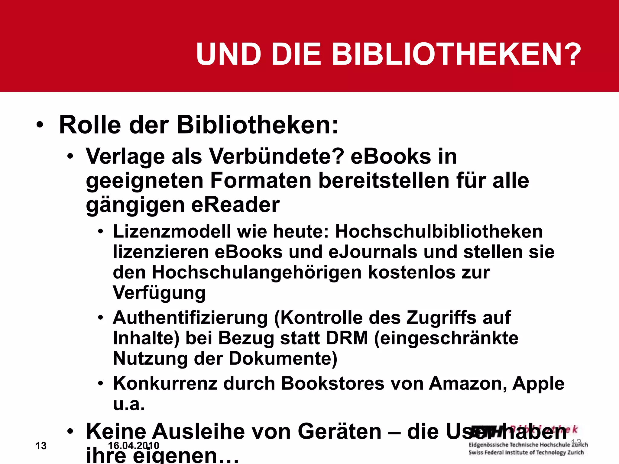 Beispiel und Vorbild für viele: iPad