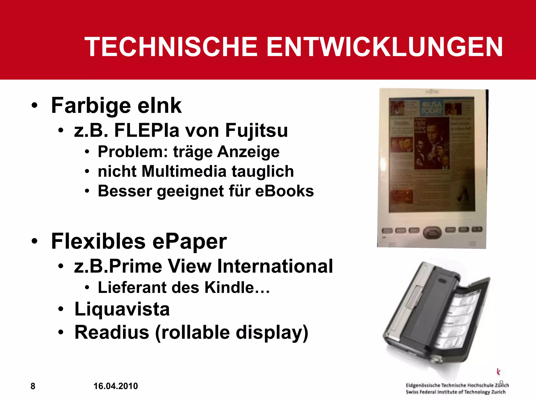 Keine dedizierten eReader