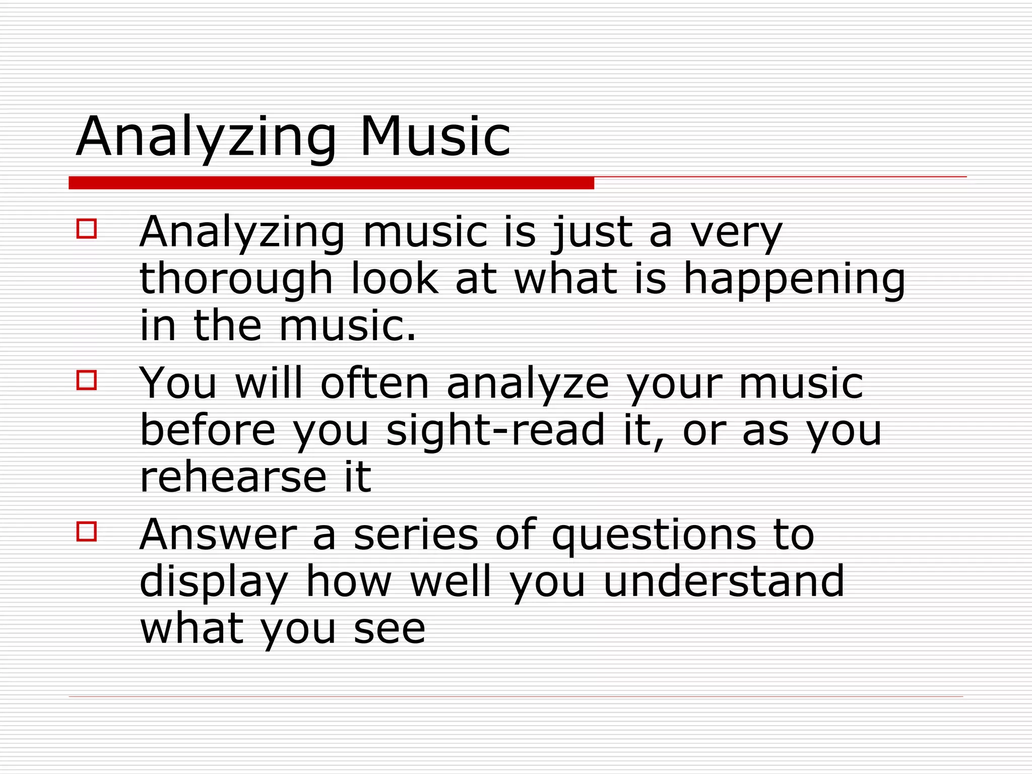 11 Music Analysis | PPT