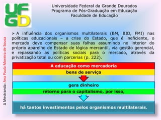 Peroni - A democratização da educação