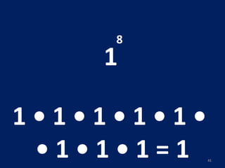 1 8 1 • 1 • 1 • 1 • 1 •  •  1 • 1 • 1 = 1 