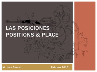 LAS POSICIONES
POSITIONS & PLACE
M. Jose Suarez Febrero 2015
 