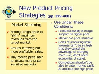 11. pricing products pricing considerations and strategies | PDF