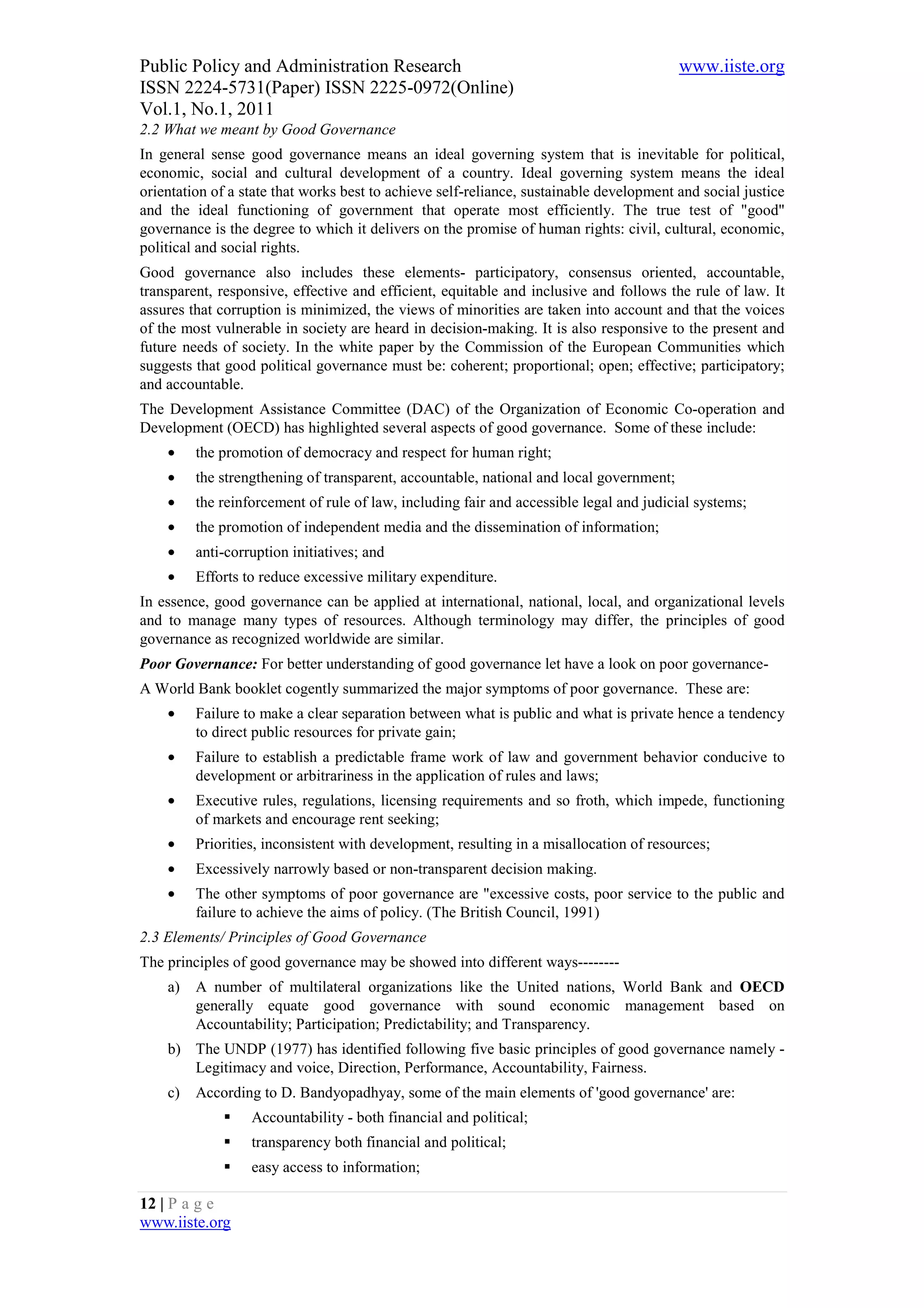 11.problems and possibilities of good governance in bangladesh hurdles ...