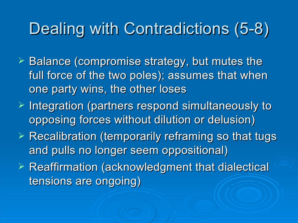relational dialectic relational dialectic
