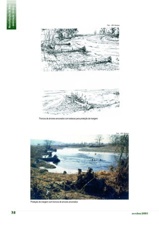 Revitalização de Rios
- orientação técnica -



                                                                                                    Foto: LfW, Munique




                                 Troncos de árvores ancorados com estacas para proteção da margem




                                                                                                                 Foto: LfW, Munique




                         Proteção de margem com troncos de árvores ancorados



           38                                                                                                                         outubro/2001
 