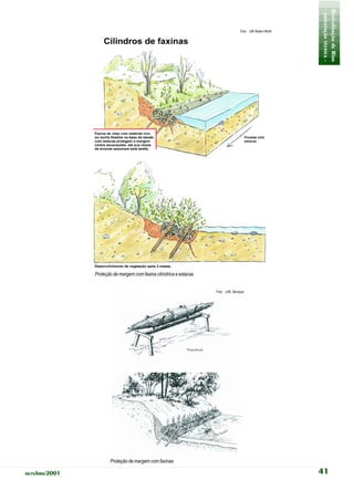 - orientação técnica -
                                                                                                          Revitalização de Rios
                                                                                   Foto: UM Baden-Württ




               Proteção de margem com faxina cilíndrica e estacas


                                                                    Foto: LfW, Munique




                      Proteção de margem com faxinas

outubro/2001                                                                                              41
 