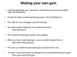 11 Ruby Gems | PPT