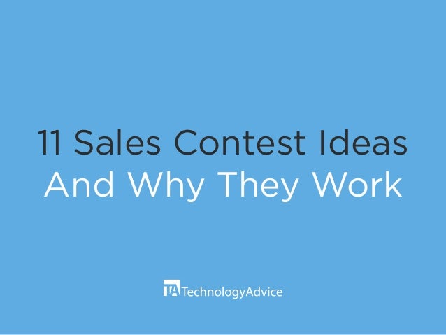 sales contest ideas