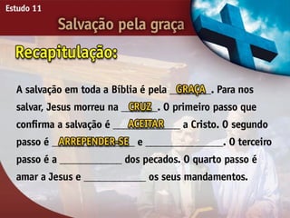 Salvação pela Graça - Ouvindo a Voz de Deus, Estudo Bíblico, Igreja Adventista