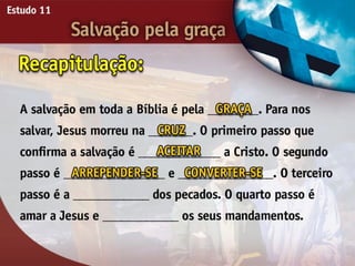 Salvação pela Graça - Ouvindo a Voz de Deus, Estudo Bíblico, Igreja Adventista