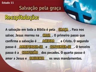 Salvação pela Graça - Ouvindo a Voz de Deus, Estudo Bíblico, Igreja Adventista