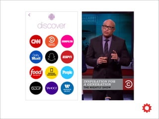 none of the usual profile features
‣ NO bio
‣ NO profile pic (can take a basic “ghost pic”)
‣ NO link to your site
‣ NO easy URL to share with potential followers
‣ NO way to show up as suggestions are based on a user’s contacts
‣ NO robust search — Fox Movies isn’t foxmovies
 