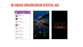 9x higher conversion on vertical ads
 