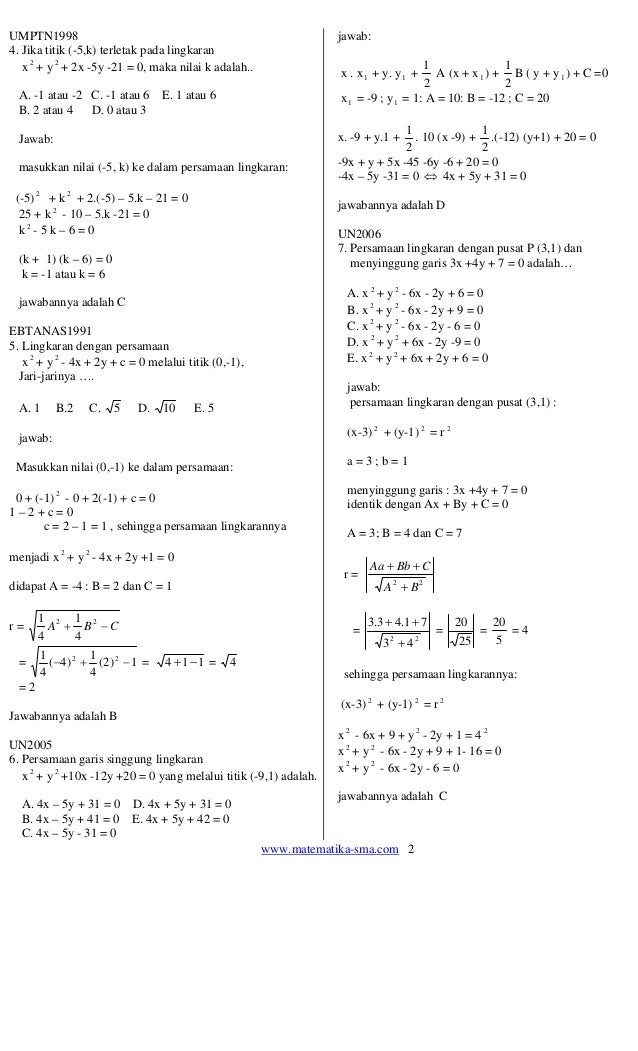 Soal Cerita Lingkaran Kelas 6