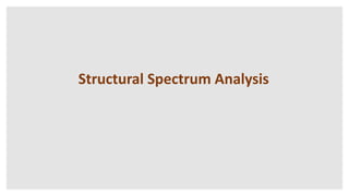 Structural Spectrum Analysis
 