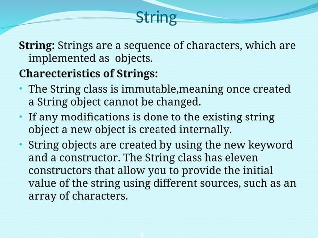 Java Strings methods and operations.ppt