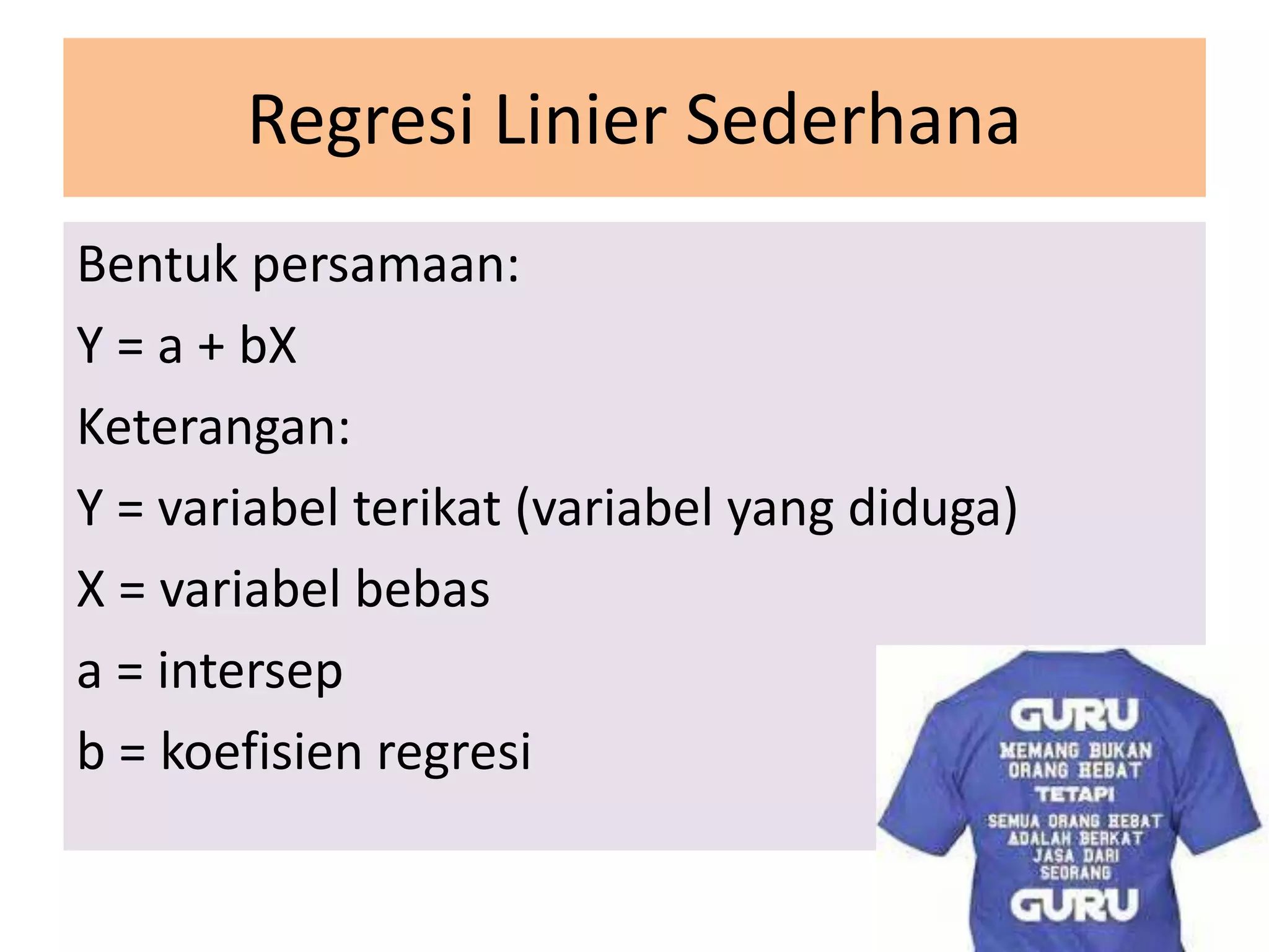 teknik analisis regresi | PPT