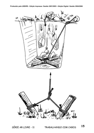 15SÉRIE AR LIVRE - 11 TRABALHANDO COM CABOS
Produzido pela UEB/RS - Edição Impressa: Gestão 2001/2003 - Edição Digital: Gestão 2004/2006
 