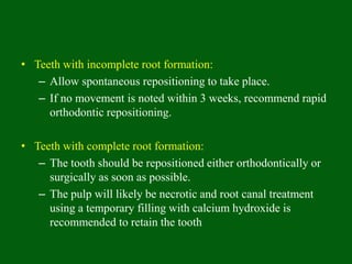 traumatic injuries in children: trauma to teeth and soft | PPTX