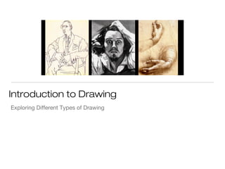 Introduction to Drawing
Exploring Different Types of Drawing
 