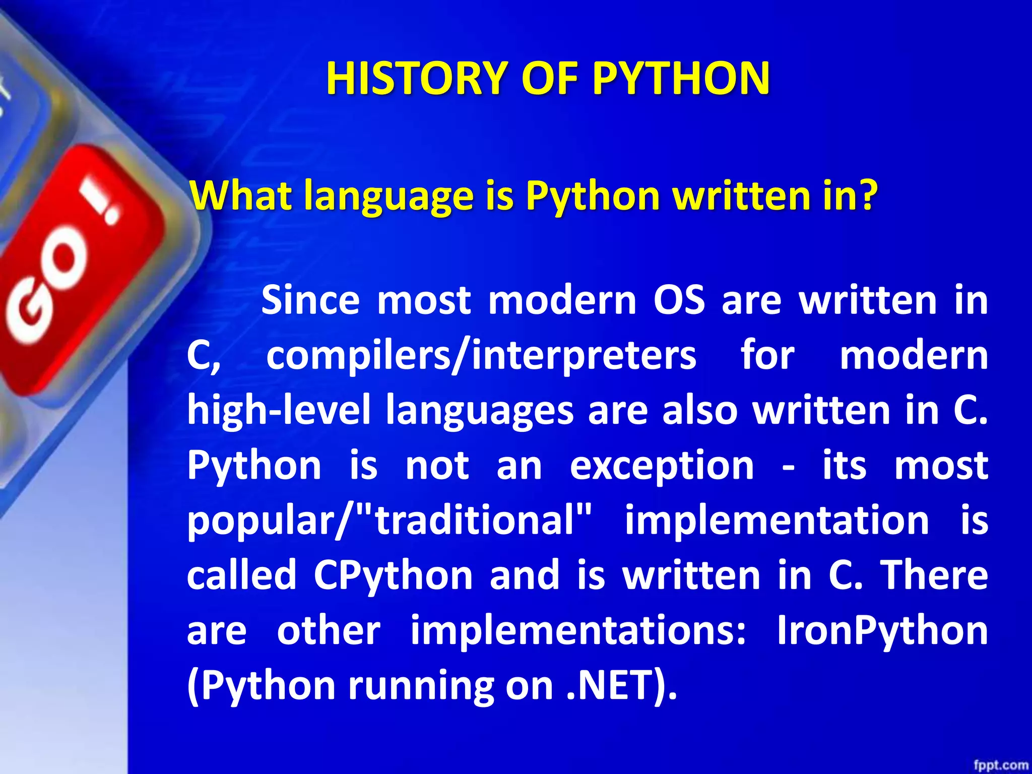 11 Unit1 Chapter 1 Getting Started With Python | PPTX | Programming ...