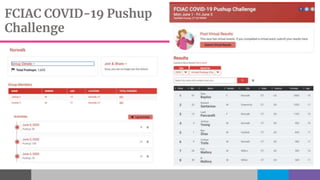 FCIAC COVID-19 Pushup
Challenge
 