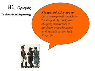 Β. Το κίνημα του φιλελληνισμού 
◄ George Opiz, 
Έλληνες και 
Φιλέλληνες 
 