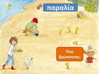 παραλία 
Πού 
βρίσκονται; 
 