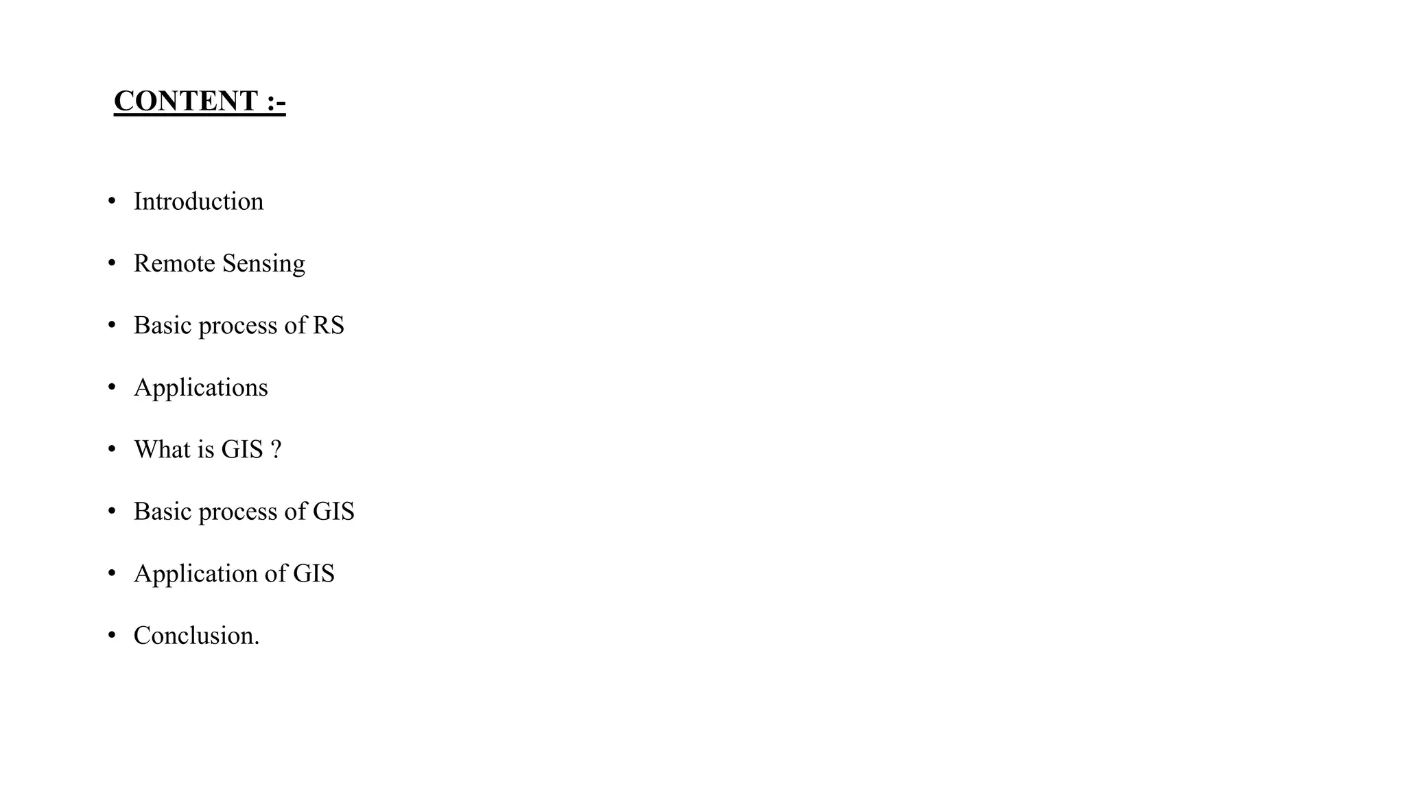 Remote Sensing and GIS | PPT