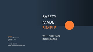 Artificial intelligence vision and its use in health & safety | PDF