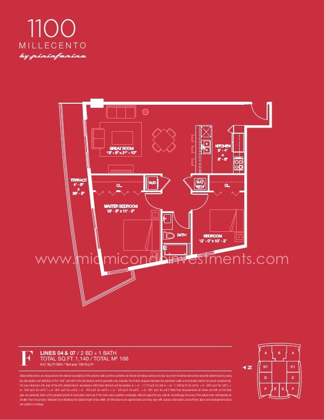 1100 Millecento Floor Plans