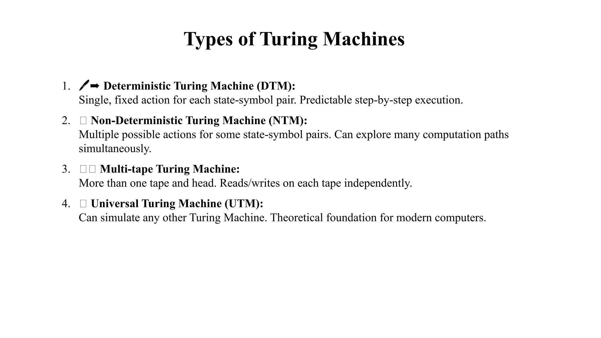 Turing Machine presentation for Theory of Computation | PPTX