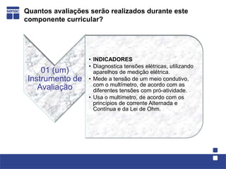 Quantos avaliações serão realizados durante este componente curricular?