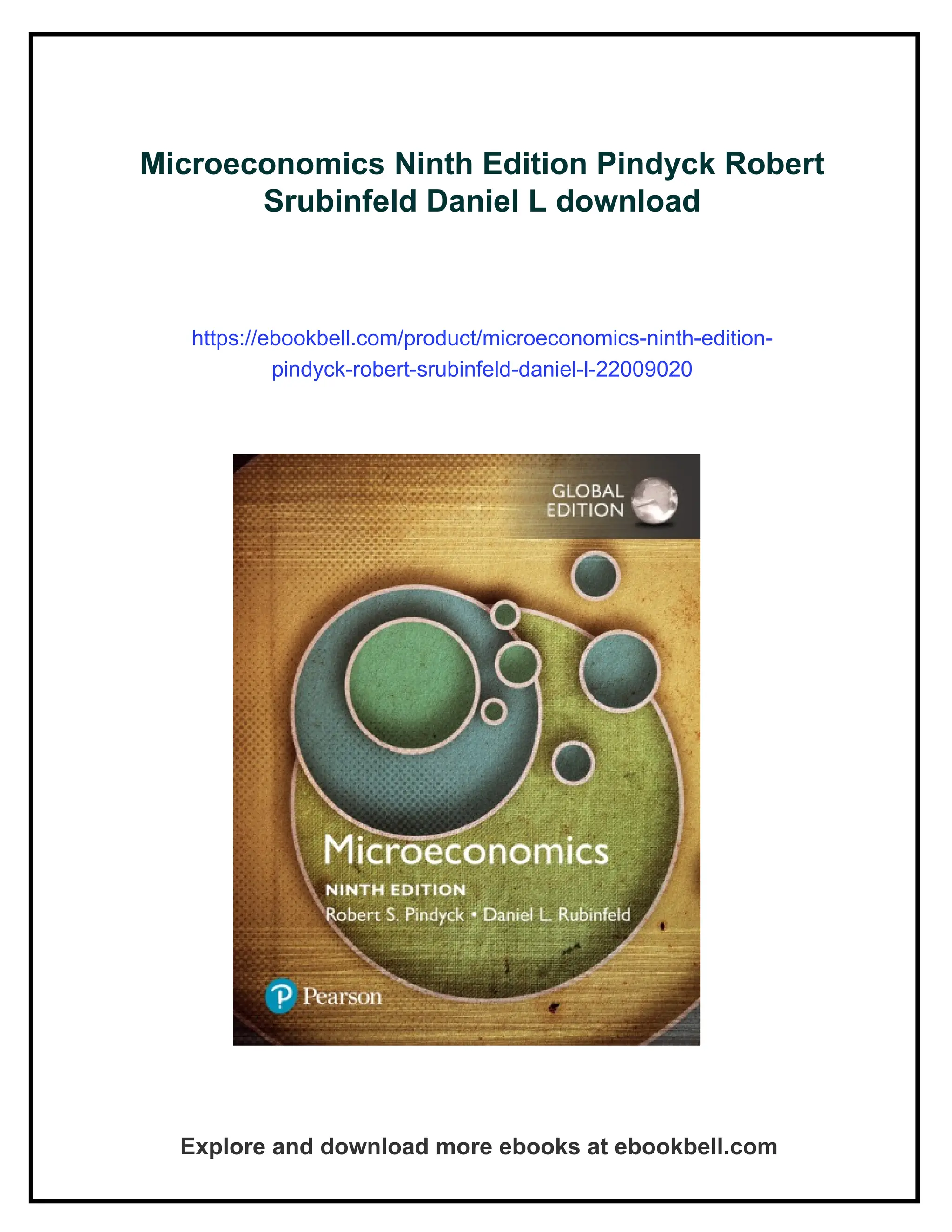 Microeconomics Ninth Edition Pindyck Robert Srubinfeld