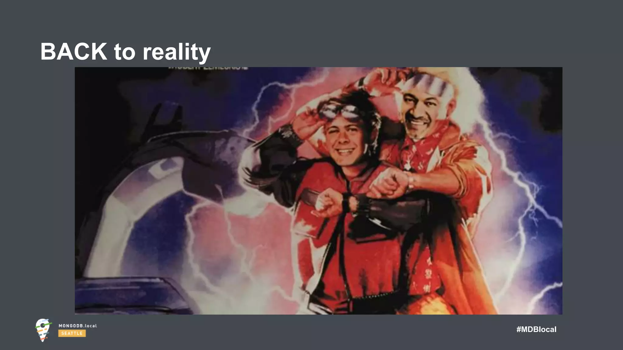 #MDBlocal
BACK to reality
 