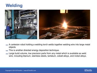Opportunities in 3D Printing of Metals 2015-2025