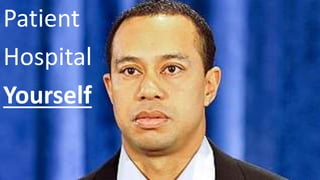 Patient
Hospital
Yourself
 