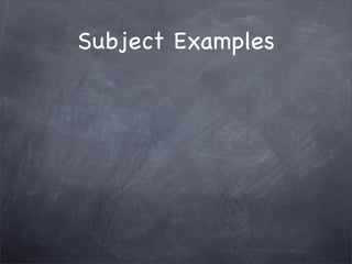 1101: Subject, Purpose, Audience